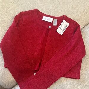 The Children's Place|  Sparkling Red Cardigan | Size 5T